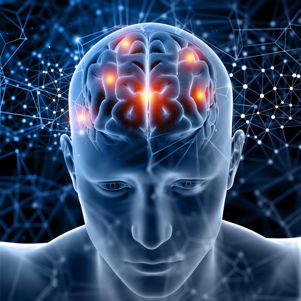 Visual representation of Memodyne cognitive support for memory, brain health and mental clarity