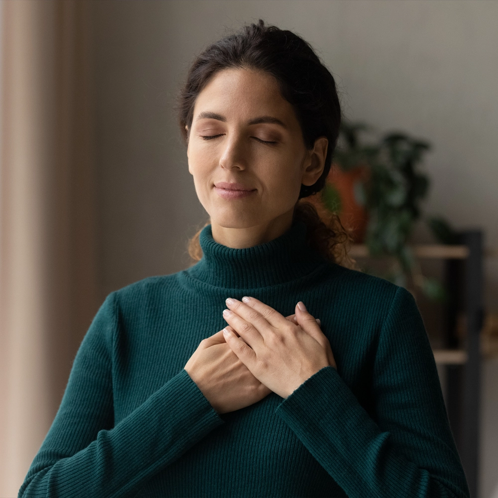 Lifestyle representation of concentration and mental wellness with Memodyne